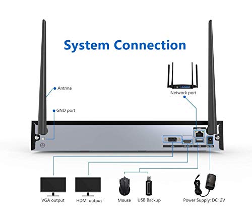 Firstrend 84102T-2-SHOU Security Camera System Wireless,Firstrend 1080P Full Hd Video Security System thumb #6