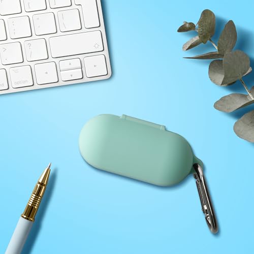 kwmobile Case Compatible with Sony WF-C700N Case - Silicone Cover Holder for Earbuds - Mint - Image 2