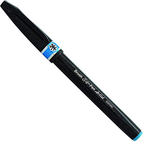 Pentel SESF30 °C SX Extra Fine Brush Tip, Set of 12 Blue, Sky Blue, 1 count (Pack of 12) - Image 3