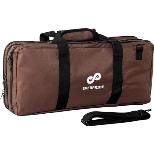 EVERPRIDE Chef Knife Bag Holds 20 Knives PLUS Large Zippered Compartment for Kitchen Tools – Durable, Large Knife Bag for Chefs – Professional Grade and makes a great gift!