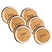 CairnCaps Bamboo Whiskey Glass Lids - Set of 6 Caps for Whisky Tasting Glassware by Cairn Craft