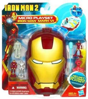 Hasbro Iron Man 2 Movie Series Micro Head Playset Iron Man Mark VI