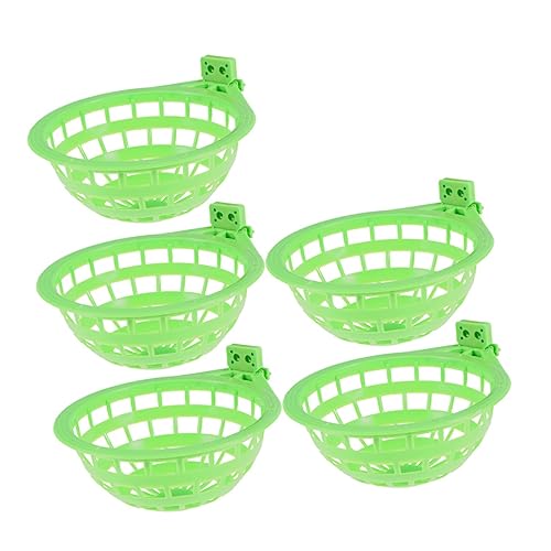 ifundom 5Pcs Hollow Plastic Parrot Nest for Pet Birds Durable Washable Bird Supplies for Resting and Claw Protection Living Space for Parrots and Cockatiels