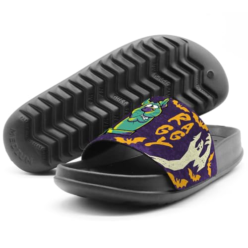Popfunk Scooby-Doo Shaggy Ghosts Unisex Adult Slides Adjustable Flip Flop Sandals Officially Licensed Hypd Slydr Switch™4