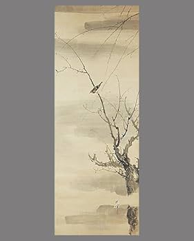 【真作】掛軸　高橋五仙子　山里の風景　叙情豊かな山村風景画　日本画　R24 真作】掛軸 高橋五仙子 山里の風景 叙情豊かな山村風景画 日本