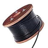 Houseables Coated Wire Cable, Vinyl Coated Wire Rope, 1/4 Steel Cable (OD), 0.149