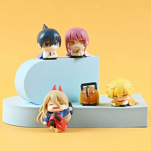 Bgvei Chainsaw Man Figure Sleeping Set Denji Power Aki Makima Action Figures Anime Figurine Collection Desktop Decor Pvc Model Statue Toy Gift For Anime Fans #TOP6