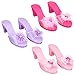 3-Pack Princess Shoe Set - Dress Up Royalty Kids Heels Slip On Shoes - Pastel Colored Princess Dress Up Shoes, Pretend Play High Heels For Kids - Fits Toddler Size 7-10