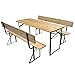 Produktbild Jalano Bierzeltgarnitur Set Biertisch klappbar Rückenlehne Garten Festzeltgarnitur L177 x B69 cm