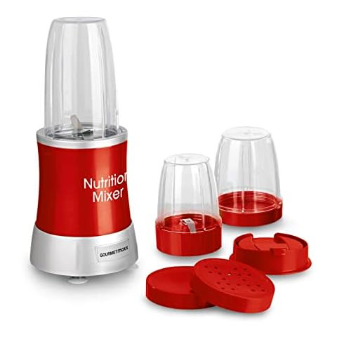 GOURMETmaxx Nutrition Mixer Deluxe 10-teiliges Set für Smoothies & Co. | 22.000 Umdrehungen für extra vitaminreiche Smoothies aus Obst & Gemüse Cover