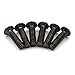 AutoE 1 Set Black Taper Steering Wheel Screw Bolts For Nardi Personal OMP For Momo (Black Flat)