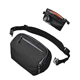 ALPAKA Vertex Pouch and Zip Pouch Pro - Mens sling Bag, 3 Large Compartments, 9 Small Pockets, Fits iPad Mini, Electronics & Accessories - Minimalism Zipper Wallet - RFID Blocking ID Card Holder