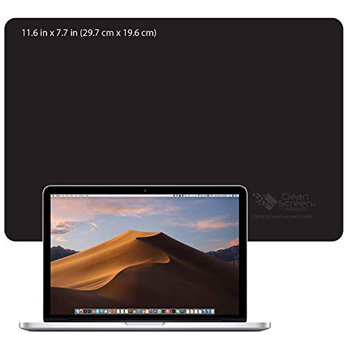CLEAN SCREEN WIZARD Microfiber Screen Keyboard Imprints Protection, X Large Lint Free Keyboard Protectors Cloths Cover Liners and Cleaning for MacBook Pro 13, Laptops 13 in, Bundle 3 Pack