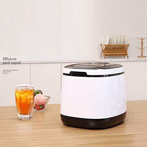 MHGD Eismaschine für Arbeitsplatte, tragbare und kompakte Eismaschine, Eiswürfel in 6 Minuten fertig, elektrisches… – Bild 5