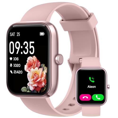 Smart Watch for Men Women with Bluetooth Call,Alexa Built-in Smartwatch,1.83″DIY Dial Fitness Watch with Sleep Heart Rate SpO2 Monitor,100+ Sport Mode,IP68 Waterproof Watch Compatible with Android iOS