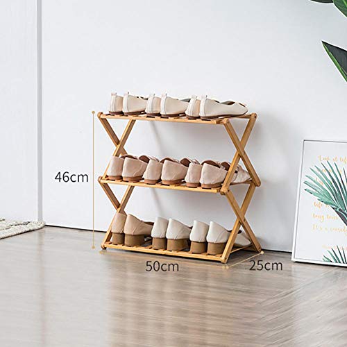 Étagère à chaussures en bambou pour optimiser les petits espaces - 4