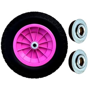 SYTZTOOLS 3.50/4.00-8 ROZE 14 “PUNCTURE PROOF LANCERING TROLLEY WIELEN WIELEN 20MM LAGERS