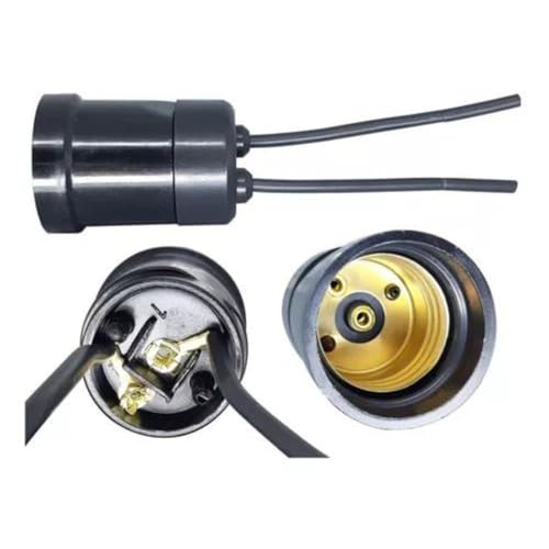 Kit Soquete com Rabicho 10 Peças Bocal Plastico Gambiarra Bocal E27 Boquilha com Fio Receptaculo Enc