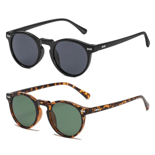 Image of Gleyemor Kids Polarized Cute Round Sunglasses for Kids Girls Boys Age 3-8