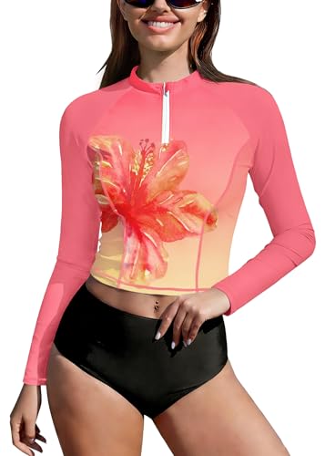 BesserBay Lady Summer Rash Guard SPF Boat Trip Swimsuit L