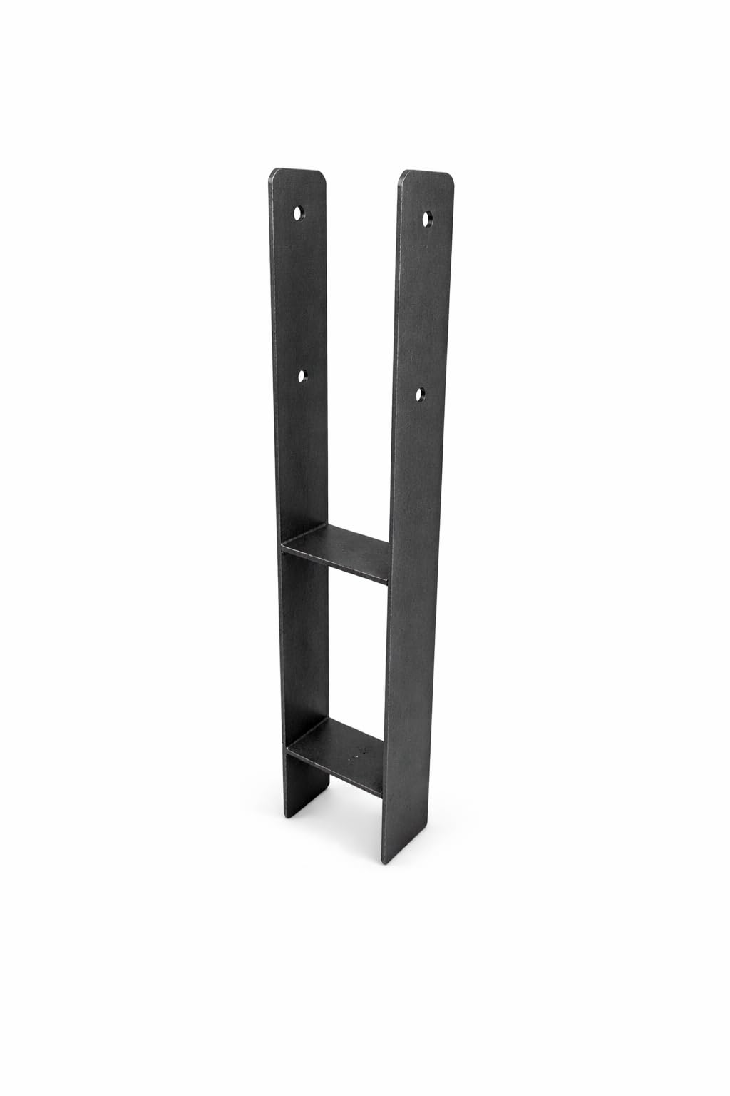 BirnePower H-Pfostenanker 101mm zum Einbetonieren Anthrazit Schwerlast - Pfostenträger 600mm Länge 5mm Stärke - Betonanker für Carport Pergola & Holzzaun (8 Stück)
