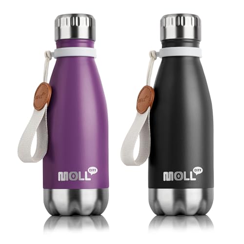 Image of 9 oz kids Water Bottle,Metal Leak Proof Stainless Steel Flask for School
