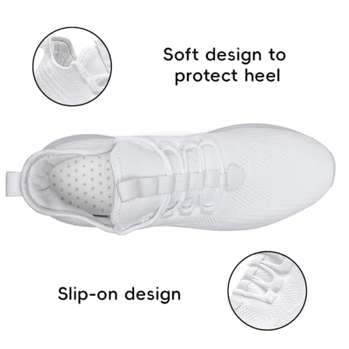 Image of Women's Tennis Running Walking Shoes Slip on Casual Non Slip Athletic Workout Gym Sneakers Fashion Lightweight Breathable Mesh Jogging Work Sports Outdoor Shoe