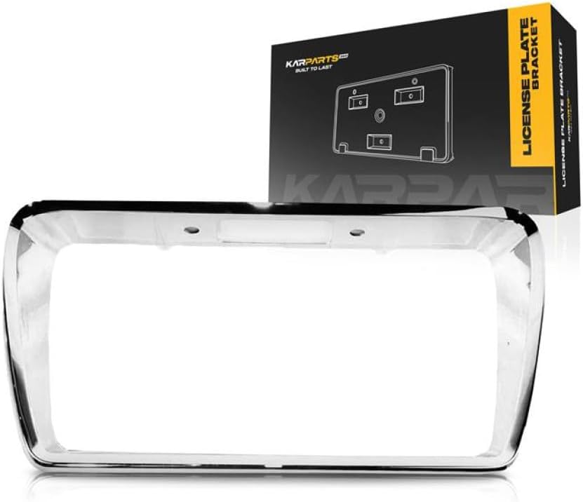 Rear License Plate Bracket for Chevy Malibu 2008 09 10 11 2012 Chrome | ABS | Frame | Replacement for GM1168100 | 15831264