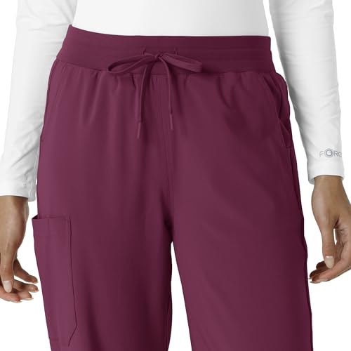 Carhartt Force Cross-Flex Women's Boot Cut Scrub Pant, Wine, S TAL by Carhartt - Used condition - Image 3