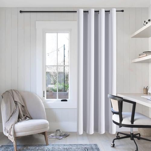 ChrisDowa Blackout Curtain for Bedroom 72" Door Curtain for Doorway 1 Panel