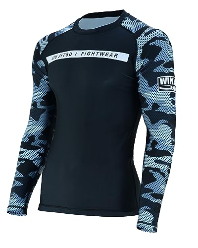 Men’s Camo Long Sleeve Rash Guard – Compression MMA Shirt for BJJ, Grappling, Jiu-Jitsu, No-Gi Training & Kickboxing2
