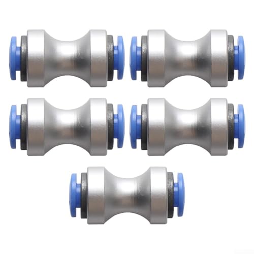 PTFE Tubing Connector Set for Bambu Lab P1S/P1P/X1 Series – 5-Piece Alloy Fitting with -190°C to 260°C Temp Resistance, 