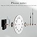 Roymnie Clock Mechanism Replacement Battery Operated Silent Clocks Kit Include Clock Hands Second Hand DIY Repair Parts Shaft Length 12mm(15/32 Inches)
