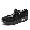 Ademende bootschoenen voor dames Anti-slip loopschoenen van mesh Wig steunzolen casual schoenen Sneakers met…