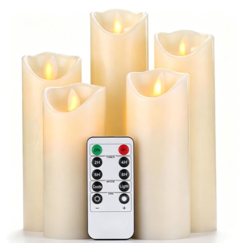 Da by LED Kerzen, Realistische Schwingflamme, Batteriebetriebene Kerzen mit Fernbedienung… – Ansicht 1