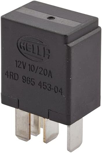 HELLA 4RD 965 453-041 Relay, Main Current - 12V - 5-pin Connector - Wiring Diagramme: W2 - Plug: C1 - Changeover Contact - Without Holder