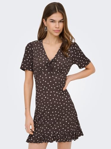 Robe à col en V Onlmolly Life avec manches courtes et sac intégré