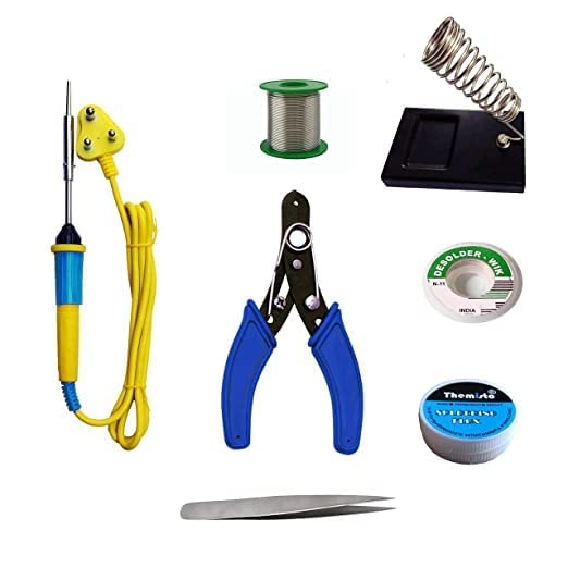 Nutts Solding kit 7 in 1 Soldering Iron Kit Set for Beginners with Digital Multimeter, Wire cutter, Iron Stand, Soldering Paste, Soldering Wire (B0BRQ89DWF) Amazon Price History, Amazon Price Tracker