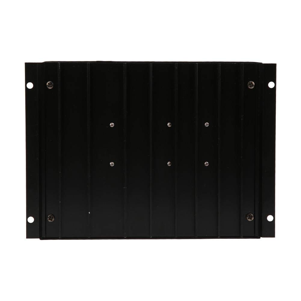 Regolatore di Carica Solare PWM 12V24V CM5024, Controller di Carica e Scarica Solare Intelligente e Multiuso, Display LCD, Nero
