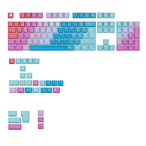 Keycaps PBT Glorious Daydream 135 touches ISO pour clavier mécanique