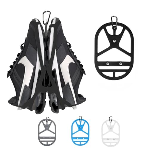 Shoe Holster For Backpack with Clip Hanger. Footwear Holder with Clip for Sneakers, Cleats, Bowling, Soccer, Basket, Football. For Travel, Outdoors, Sports & Space Saving
