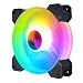 12 cm obudowa komputera stacjonarnego wentylator chłodzący ze światłami LED zmieniający kolor RGB podwozie kontroler wentylatora zdalne sterowanie wentylatorem procesora chłodziarka cieczy mała chłodziarka wody procesor procesor chłodzenie powietrzem ciepło