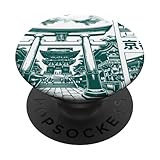 Japonés Fushimi inari Taisha Kyoto japón Torii Puertas Diseño PopSockets PopGrip Adhesivo