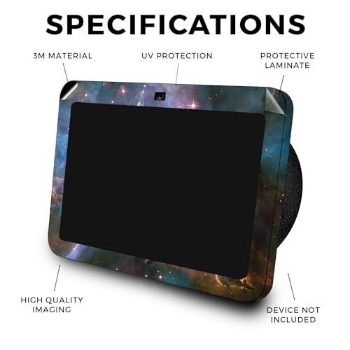Image of Skin Compatible with Amazon Echo Show 8 (3rd Gen, 2023) - Golden Nebula - Premium 3M Vinyl Protective Wrap Decal Cover - Easy to Apply | Crafted in The USA by MightySkins