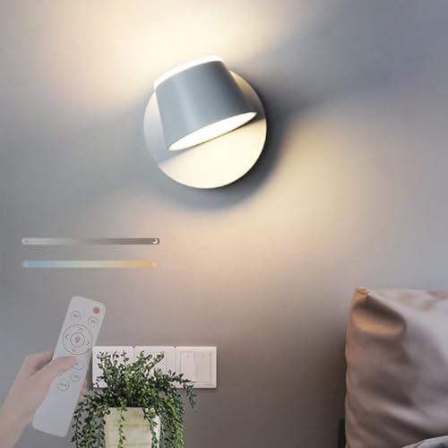 Luz de pared regulable para eliminar sombras en pasillos con mando y giro total