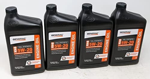 Generac 4-Quarts Full Synthetic Motor Oil 5W-20 SN Part A0001412874