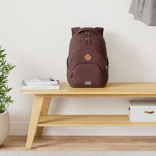 Travelite Handgepäck Rucksack, Laptop Rucksack 15,6 Zoll, BASICS, Daypack, Tagesrucksack mit vielen Fächern, 45 cm, 22 Liter