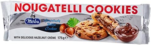 Merba Nougatelli Cookies, 175 gm (Pack of 1), 182006
