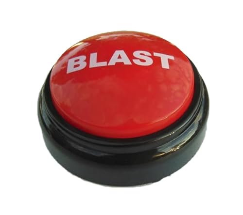 THE BLAST BUTTON - Air Horn Sound Effect! - Custom Easy Button ® - (Batteries Included)