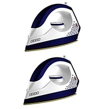 Usha EI 3302 Gold 1100-Watt Lightweight Dry Iron (Galaxy Blue) pack of 2